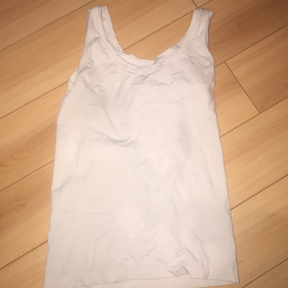 White spandex tank top